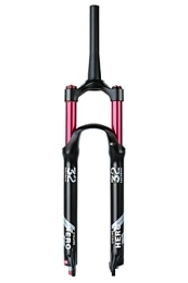 Samnuerly Spares 26 / 27.5 / 29'' Mountain Bike Suspension Fork 100mm Travel MTB Air Fork Rebound Adjustable Disc Brake Bicycle Front Fork 9mm 1-1 / 8 1-1 / 2 HL / RL (Color : Tapered manual, Size : 26'')