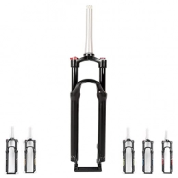 TYXTYX Mountain Bike Fork 26" 27.5 Inch 29 Er Suspension Fork, 1-1 / 8" Lightweight Alloy Air Forks, Travel: 100mm - 1720g