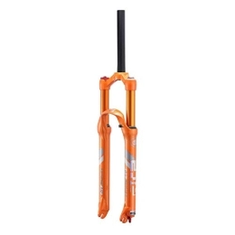 TYXTYX Mountain Bike Fork 26 27.5 Inch Suspension Forks 1-1 / 8" MTB Bike Front Fork, Travel: 120mm Lightweight Magnesium Alloy Unisex - Orange / White