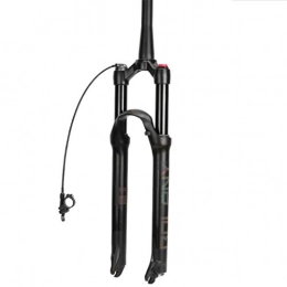 QHY Spares 26″Air Shock AM Bicycle Suspension Fork 27.5" MTB Bike Fork 29" Manual Lockout / Remote Lockout Rebound Adjust Straight Steerer And Cone Steerer QR 9mm (Color : Cone canal-RL, Size : 29inch)