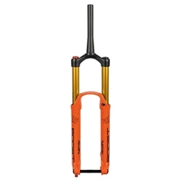 CEmeLi Mountain Bike Fork 27.5 / 29 Air Fork Mountain Bike Suspension Forks Travel 180mm Rebound Adjust Manual Lockout 1-1 / 2'' Tapered / AM Bicycle Front Fork Thru Axle Disc Brake (Color : Orange, Size : 29inch)