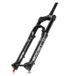 TISORT Spares 27.5 / 29 Inch MTB Fork 160mm Travel, 1-1 / 2" Tapered Mountain Bike Fork Rebound Adjust, 15mm×110mm Axle, Manual Lockout DH / AM Bicycle Forks (Color : Matte black, Size : 27.5")