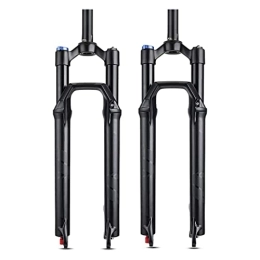 TISORT Spares 27.5 29inch Bike Suspension Fork 34mm Stanchions 120mm Travel MTB Air Fork With Damping Rebound Adjustment For Bicycle Parts (Color : Linear manual, Size : 27.5")