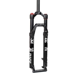 SJHFG Mountain Bike Fork 27.5 / 29inch Mountain Bike Air Fork, Shoulder Control Suspension Fork 9mm Quick Release Version 1-1 / 8" (Color : Black gray, Size : 27.5 inch)