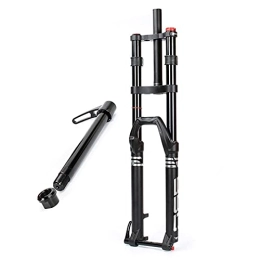 SJHFG Mountain Bike Fork 27.5 / 29inch Suspension Forks, Double-shoulder Air Mountain Bike Suspension Fork Rebound Adjustment 100×15mm (Size : 29inch)