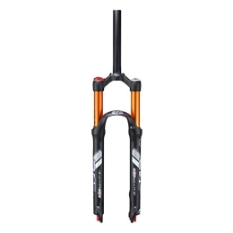 aiNPCde Mountain Bike Fork aiNPCde MTB Bike Suspension Fork 26" 27.5" Lightweight Magnesium Alloy Front Forks 1-1 / 8" Travel: 120mm Double Air Chamber (Size : 27.5 inches)