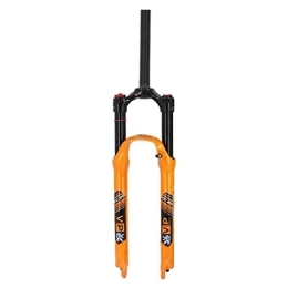  Spares Air Fork 26 27.5 Inch, Mountain Bike Front Suspension Forks, Alloy Lightweight 1-1 / 8" Travel 100mm - Orange