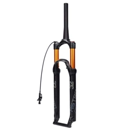 MabsSi Spares Alloy MTB Suspension Fork(Mountain Bike) 26 / 27.5 / 29 Inch, 1-1 / 8" Shock Absorber Air Fork Manual Lock / remote Lock(Size:26, Color:TAPERED REMOTE LOCKOUT)