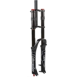 Asiacreate Spares Asiacreate 26 / 27.5 / 29 Travel 130mm MTB Air Suspension Fork 1 1 / 8 Straight Tube QR 9mm DH Bike Suspension Fork Rebound Adjust Manual Lockout Mountain Bike Front Forks (Color : Black, Size : 27.5inch)