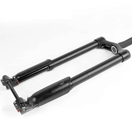 Asiacreate Spares Asiacreate 26x5.0 Inch E-Bike Snow Bike Fork Straight / Tapered Tube 150mm* 15mm Axle Mountain Bike Air Suspension Fork Downhill Disc Brake MTB Bicycle Fork (Color : 26'' Black, Size : Shoulders)