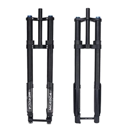 Asiacreate Mountain Bike Fork Asiacreate Fat Fork 26" 27.5" 29" MTB Suspension Fork 1-1 / 8" DH Double Shoulder Thru Axle 15mm Damping Rebound Air Fork Manual Lockout Travel 200mm