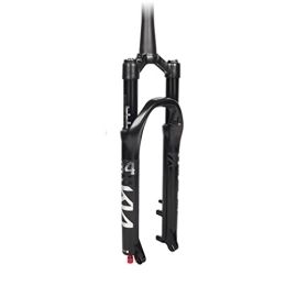 Boxkat Mountain Bike Fork Bicycle 26 / 27.5 / 29inch Suspension Front Fork, Mountain Bike Shock Absorber Magnesium Alloy Air Forks Tapered Steerer (Color : Black, Size : 29)