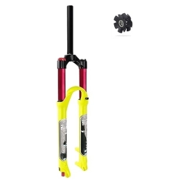 MabsSi Spares Bicycle Air Front Fork 26 / 27.5 / 29 Inch, Damping Adjustment Straight / Tapered Tube Mountain Bike MTB Suspension Fork Travel 140mm(Size:27.5 INCH, Color:TAPERED MANUAL LOCK)