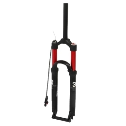 Okuyonic Spares Bicycle Front Fork, Safe Mountain Bike Front Fork 27.5in Shock Absorption Straight Steerer for Off Road
