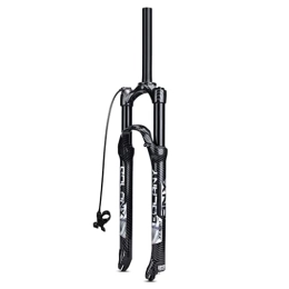 MabsSi Spares Bike Air Forks 27.5 / 29inch Magnesium Alloy Carbon Pattern, 1-1 / 8 Disc Brake Manual / Remote Lockout MTB Suspension Fork 9mm QR(Size:29 INCH, Color:STRAIGHT REMOTE LOCKOUT)