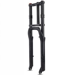 WRNM Spares Bike Fork Bike Front Forks 26 Inch Wheel ATV Front Fork Tire Width 4.0 Mountain 135mm Snowmobile Aluminum Alloy Shoulder Shock Absorption Front Fork Air Fork (Color : Black, Size : 26inch)