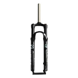 TISORT Mountain Bike Fork Bike Suspension Fork 26 / 27.5 / 29 Inch Air Mountain Bike Suspension Fork Suspension MTB Fork 80mm Travel Straight Tube For Disc Brake Bike (Color : Black, Size : 26")