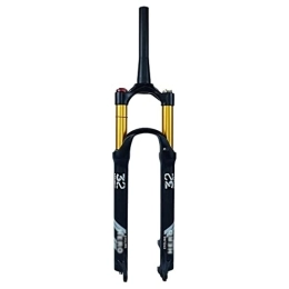 TISORT Spares Bike Suspension Fork 26 / 27.5 / 29 Inch Air Mountain Fork Suspension MTB Gas Fork 120mm Travel Straight / Tapered Tube Bicycle Front Fork (Color : Tapered manual, Size : 29")