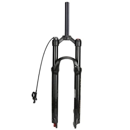 SuIcra Spares Bike Suspension Fork 26 / 27.5 / 29 Inch Mountain Bike Double Air Chamber Front Fork Bicycle Line Control (RL) Bike Suspension Fork Quick Release Disc Brake Stroke 100mm