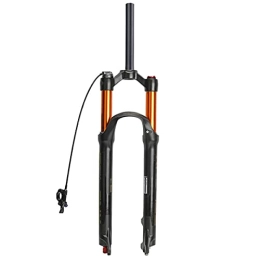 QHY Spares Bike Suspension Fork 26 / 27.5 / 29 Inch Mountain Bike Double Air Chamber Front Fork Bicycle Line Control (RL) Bike Suspension Fork Quick Release Disc Brake Stroke 100mm (Color : 1-1 / 8"A, Size : 26in)