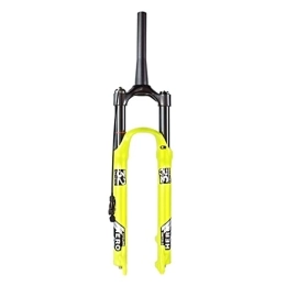 SHKJ Mountain Bike Fork Bike Suspension Fork 26 / 27.5 / 29 Inch MTB Air Fork Travel 100mm Disc Brake Front Fork Tapered Tube 1-1 / 2" QR 9mm For XC / AM (Color : Remote, Size : 26inch)