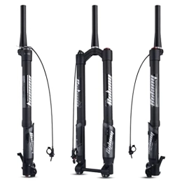 TISORT Mountain Bike Fork Bike Suspension Fork 26" 27.5" 29" MTB Inverted Air Fork Travel 140mm Adjustable Rebound Tapered Front Fork Through Axle Boost 15x110mm (Color : Tapered remote)