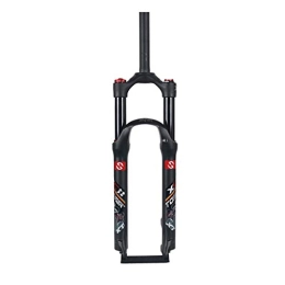 SJHFG Mountain Bike Fork Bike Suspension Fork, Air Pressure Shock Absorber Fork Disc Brake 1-1 / 8”MTB Front Suspension Forks (Color : Black, Size : 29inch)