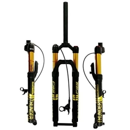 SJHFG Mountain Bike Fork Bike Suspension Forks, 27.5 / 29in MTB Suspension Fork Shoulder Control / wire Control Travel 120mm Oil and Gas Fork (Color : E, Size : 29 inch)