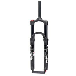 SJHFG Mountain Bike Fork Bike Suspension Forks, Agnesium Alloy Double Chamber Air Pressure Shock Absorber Fork Suspension Mountain Bike Bicycle (Color : Black, Size : 27.5inch)