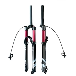 TYXTYX Mountain Bike Fork Bike Suspension Forks, Mountain Bicycle Suspension Forks, Rebound Adjust Tapered Tube Magnesium Alloy 26 / 27.5 / 29 Shoulder Control / Manual, Travel 100-120mm Brakes Bike Suspension Forks