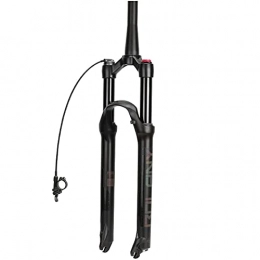 Bktmen Mountain Bike Fork Bktmen Air Suspension Fork Rebound Adjust 1-1 / 8 Straight / Tapered Tube Travel 120mm QR 9mm Mountain Bike Front Forks (Color : Tapered Remote, Size : 26 inches)
