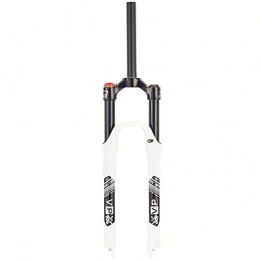 Bktmen Spares Bktmen Mountain Bike Front Fork White 120mm Travel 1-1 / 8 Straight Tube Ultralight Manual Lockout QR 9mm Front Forks Accessories (Size : 26 inches)