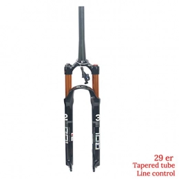 BOLANY Spares BOLANY Mountain Bike Front Fork26 / 27.5 / 29 inch Suspension MTB Gas Fork Smart Lock Out Damping Adjust 100mm Travel Straight / Tapered Tube Bicycle Front Fork (29er, Tapered tube line control)