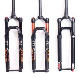 BUCKLOS Spares BUCKLOS 26 / 27.5 / 29 inch Mountain Bike Fork, Travel 120mm MTB Air Suspension Forks Disc Brake, 1-1 / 8in Threadless / Tapered and Straight Tube Steerer Shock Absorber, Thru Axle 15mm*100mm fit XC / AM / FR / DH