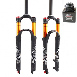 BUCKLOS Spares BUCKLOS UK-STOCK 26 / 27.5 / 29 inch Mountain Bike Fork 120mm Travel with Headset, 1-1 / 8' MTB Air Forks Rebound Damping Ultralight Aluminum alloy Bicycle Suspension Front Fork fit XC / AM / FR