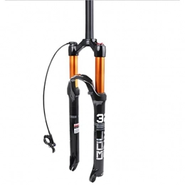 CHEIRS Mountain Bike Fork CHEIRS Bike Suspension Fork, Front Forks Mountain Bike Suspension Fork 26 27.5 29 Inch Travel 120mm, Ultralight Bicycle Shock Absorber Rebound Adjust, wirecontrol-26inch