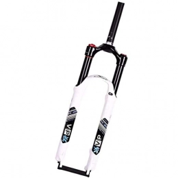 CHOULIANHD Spares CHOULIANHD Mountain Bike Air Fork Bicycle Fork Shoulder Control Locked Up Black Inner Tube Suspension Fork Gas Fork 26 / 27.5 / 29 Inch Suspension Fork (Color : White, Size : 26inch)