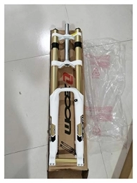 cjcaijun Mountain Bike Fork cjcaijun mountain bike fork Bike Fork 680DH Downhill MTB Mountain Suspension Fork 26 Damping black white gold golden RA fork (Color : 680DH white)