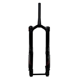 cjcaijun Mountain Bike Fork cjcaijun mountain bike fork MTB Moutain 26inch Bike Fork Fat bicycle Fork Air Suspension snow Forks Aluminium Alloy 26" 5.0" Tire thru axle15*150 1-1 / 2centrum (Color : Black)