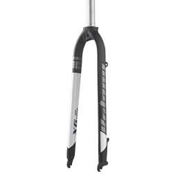 Colcolo Spares Colcolo Mountain Bike Front Fork 26 / 27.5 / 29" Straight Tube Aluminum Alloy 1-1 / 8" Lightweight MTB Bike Rigid Fork Mountain Road Fork, Black white