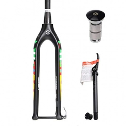 CWGHH Spares CWGHH bicycle forks 29"MTB carbon fiber bicycle suspension fork Tapered tube 1-1 / 2" disc brake axis 15x100mm
