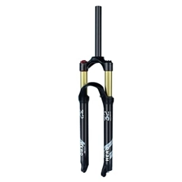 NEZIAN Mountain Bike Fork Cycling Bike Suspension Fork 26 / 27.5 / 29" For Mountain Bike Air Double Shoulder Downhill Rappelling Shock Absorber Ultralight Bicycle Shock Absorber Rebound Adjust ( Color : Straight manual , Size : 29