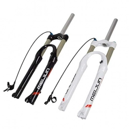 WANGP Spares Cycling Suspension Fork MTB 26 Inch Bicycle Suspension Fork Mountain Bike Alloy Air Fork Smart Lock Stroke: 100mm, White