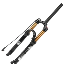 Demeras Mountain Bike Fork Demeras Mountain Bike Front Fork, Straight Steerer 120mm Stroke 26inch Impact Resistant Bike Shock Absorber Fork Remote Lockout for Off Road