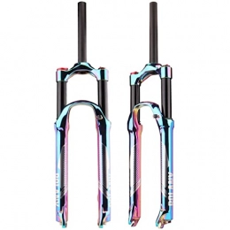 DFBGL Spares DFBGL 27.5 / 29 inches Mountain Bike Suspension Front Fork, MJH-B01 Downhill Cycling MTB Shock Absorber Air Fork with Rebound Adjustment, 110mm Travel / 28.6mm Threadless Steerer