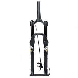 Samnuerly Spares DH MTB Air Fork 26 27.5 29 Inch Downhill Mountain Bike Suspension Fork Travel 135mm Damping Adjustable Tapered Front Fork Thru Axle 15x100mm (Color : Remote, Size : 26'')