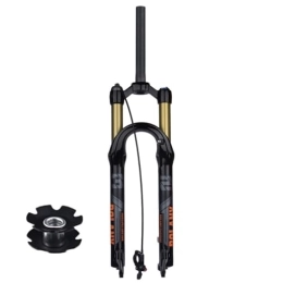 DHNCBGFZ Mountain Bike Fork DHNCBGFZ Mountain Suspension Fork 100mm 27.5 / 29 Inch MTB Bicycle Fork 1-1 / 8'' Straight Tube Magnesium Alloy Suspension HL RL MTB Bike Fork For 2.4" Tires (Color : RL, Size : 27.5")