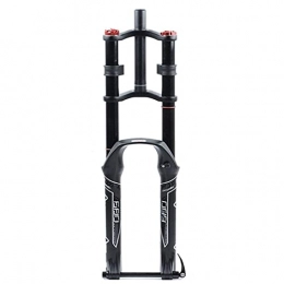 DIESZJ Spares DIESZJ Bike Front Fork, Ultra-Light Bike Suspension Fork 26 27.5 29 Inch MTB Downhill Fork Travel 135mm Straight Bicycle Shock Absorber Air Damping Thru Axle 15mm