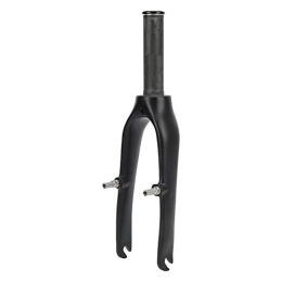 Dilwe Spares Dilwe Bicycle Front Fork, Lightweight Carbon Fiber Front Fork 2.9in Lower Fork Open 4.4in Upper Tube Bike Front Fork for 1.1in Straight Head Tube Folding Bike