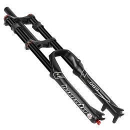 Samnuerly Mountain Bike Fork Downhill Mountain Bike Suspension Fork 26 27.5 29 MTB Air Fork Travel 130mm Disc Brake Straight Fork Rebound Adjustale Manual Lockout (Color : Black, Size : 29'')